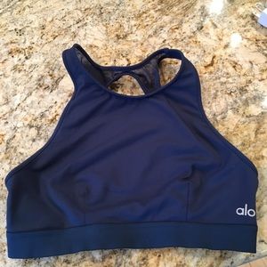 Alo Incline Bra Navy size small